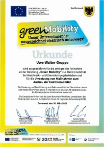 Green Mobility - 2022 - Urkunde